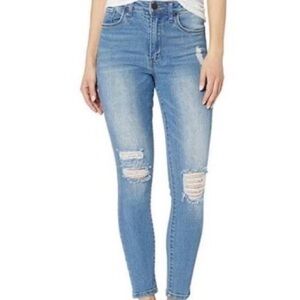 STS Blue Brie High Rise Skinny Distressed Raw Hem Denim Jeans